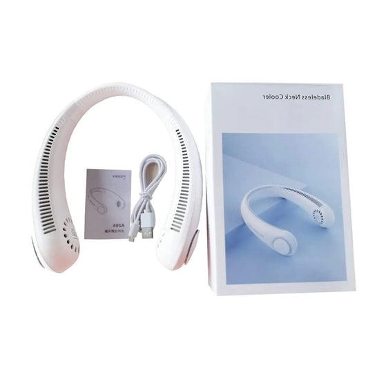 Ventilador de Cuello Portátil Recargable USB - Flexible, 3 Velocidades y Ultra Silencioso 🌬️🎧
