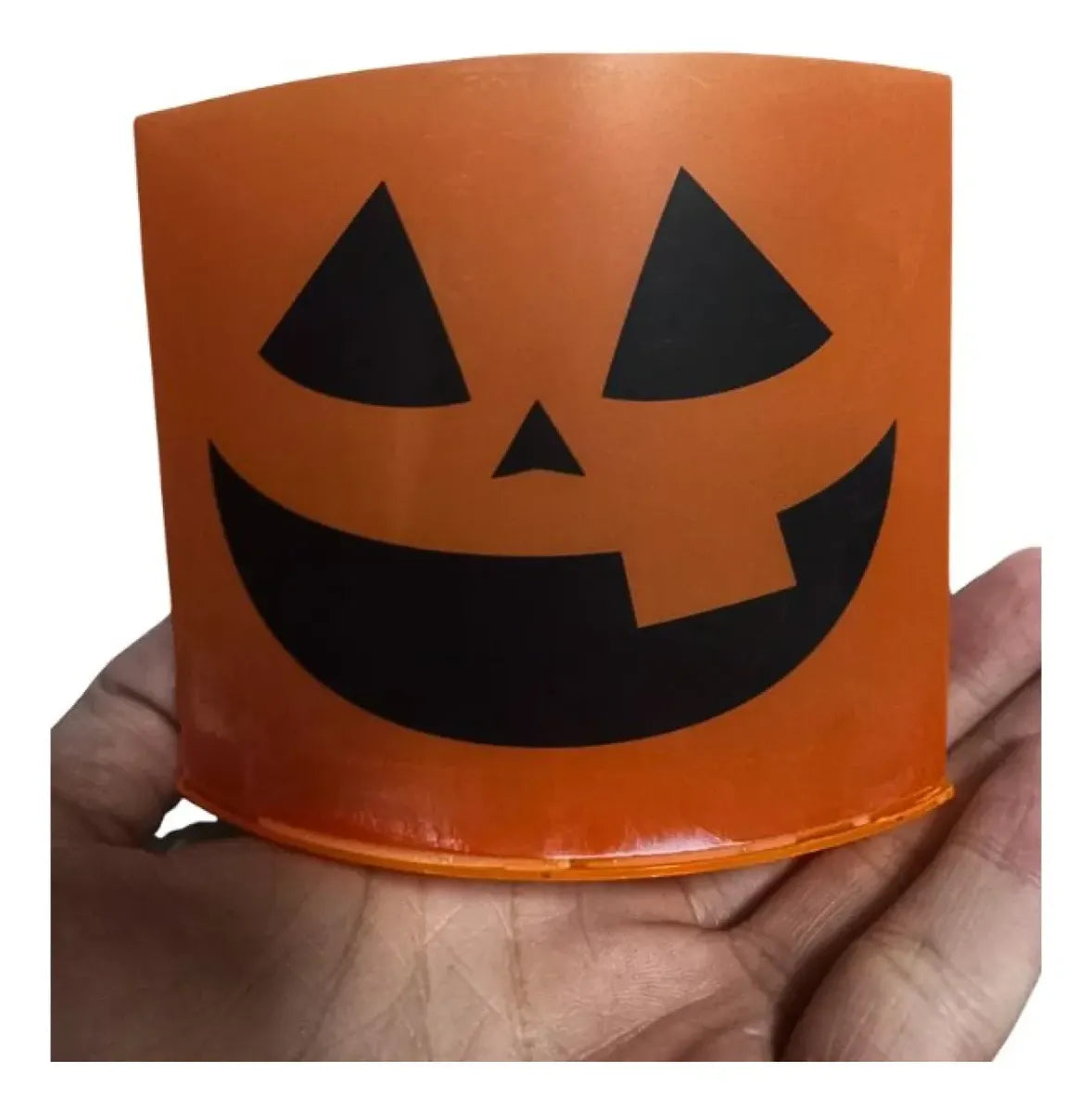 Vela Led Halloween Calabaza Luz Calida Adorno Cotillon