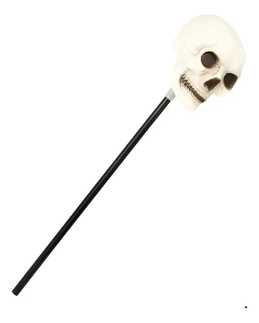 Bastón Cráneo Halloween Accesorio 110cm Disfraz Mago Y Brujo