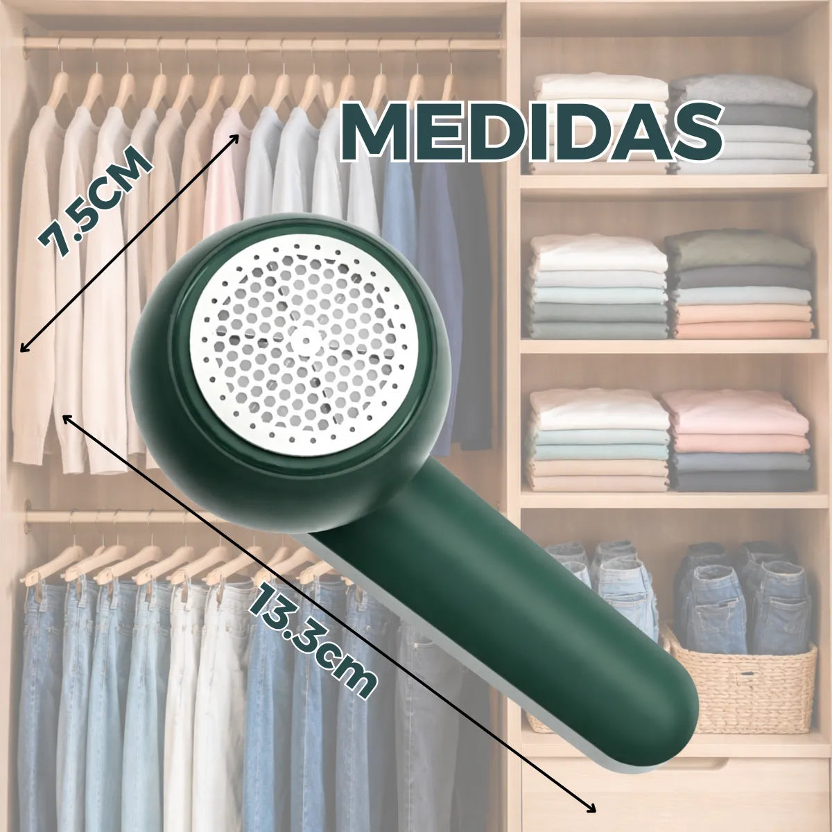 Quita Pelusa Eléctrico Recargable USB | Saca Pelotitas de Ropa