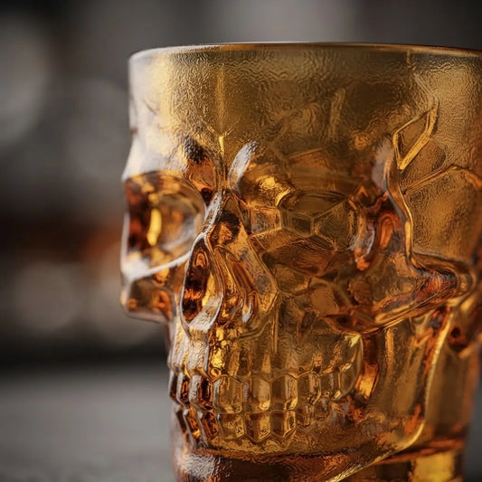 Vaso De Shot Calavera Naranja Halloween Chupito Tragos Fiesta