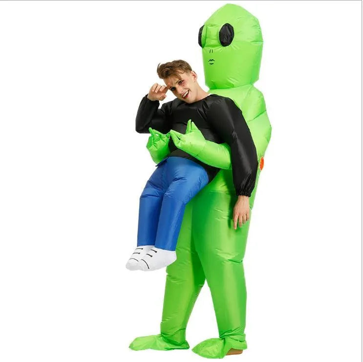 Disfraz Inflable Extraterrestre Adulto Con Motor Fiesta Deco