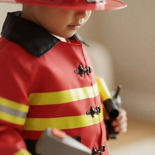 Disfraz De Bombero Infantil Con Accesorios Fiesta Cotillon