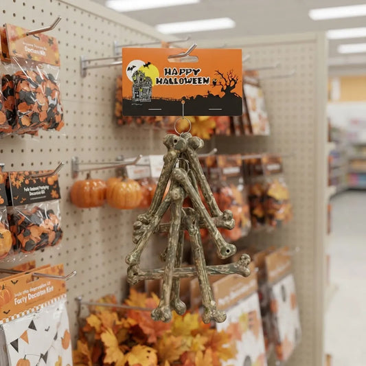 Set Huesos Halloween Decoracion Esqueleto Cotillon Adorno