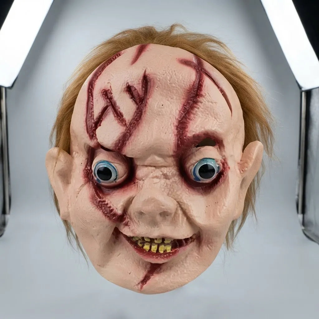 Máscara De Muñeco Diabólico Chucky Halloween Para Disfraz