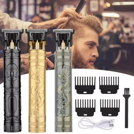 Corta Pelo y Patillera Retro Recargable USB : Estilo Profesional en tus Manos 💈