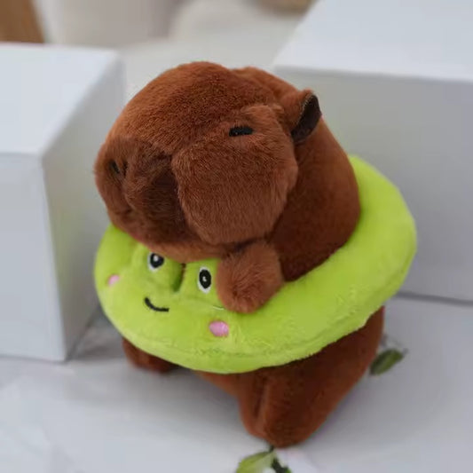 Peluche Capibara Salvavidas 20cm - Carpincho con Flotador de Animales Tendencia Viral 🦦