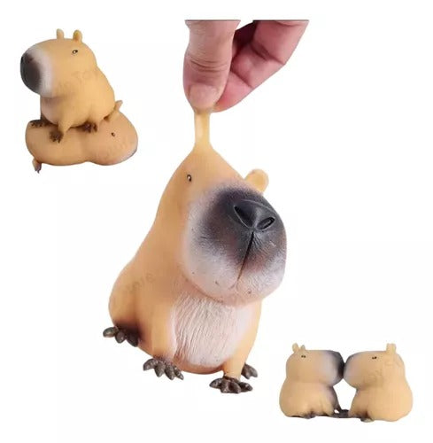 Carpincho Capibara Amansa Loco Squishy Clásico - Juguete Antiestrés Sensorial Viral 🦦✨