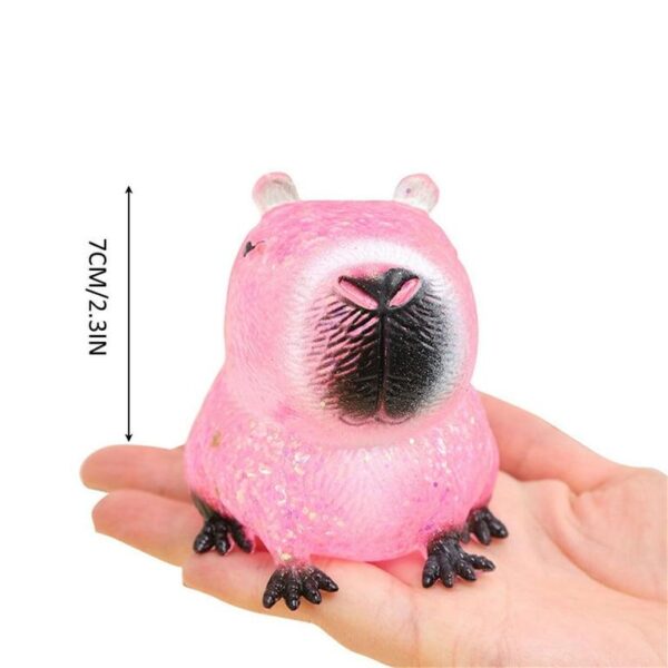 Carpincho Capibara Amansa Loco Transparente Realista - Squishy Crystal Antiestrés Viral 🦦💎