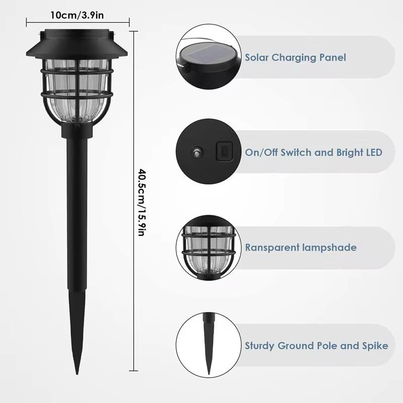 Set x2 Lámpara Solar para Caminos: Estilo y Seguridad Doble para tu Jardín 💡🛣️
