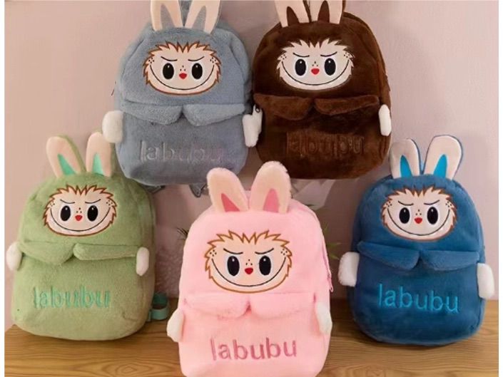 Mochila de Labubu 40x29cm - Morral de Tendencia con Personaje Viral y Gran Capacidad 👹🎒