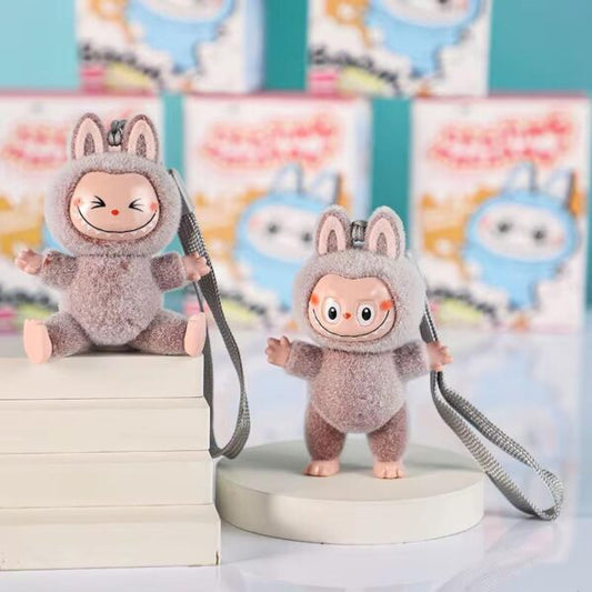 Labubu Exciting Macaron Peluche Llavero 10cm - Serie The Monsters Original Tendencia Viral 🦄🍪
