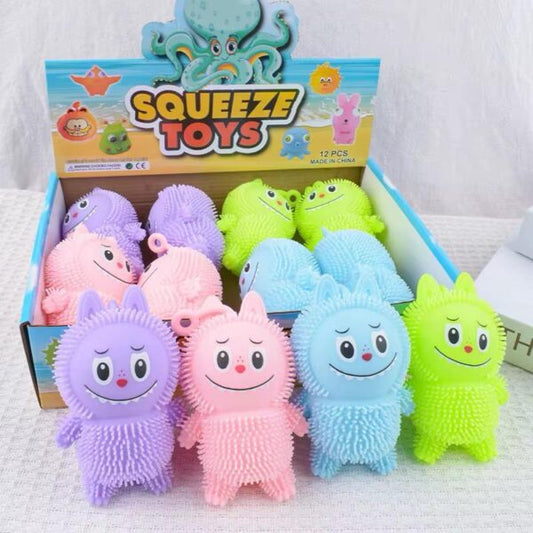 Labubu Squishy Amansa Loco Antiestrés - Figura Táctil Tendencia Viral The Monsters 🦄✨