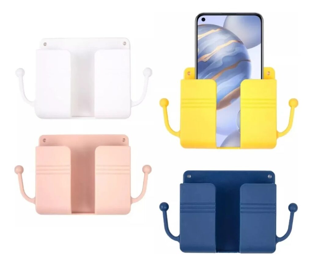Organizador Adhesivo de Pared para Celular y Control | Promo 2x1