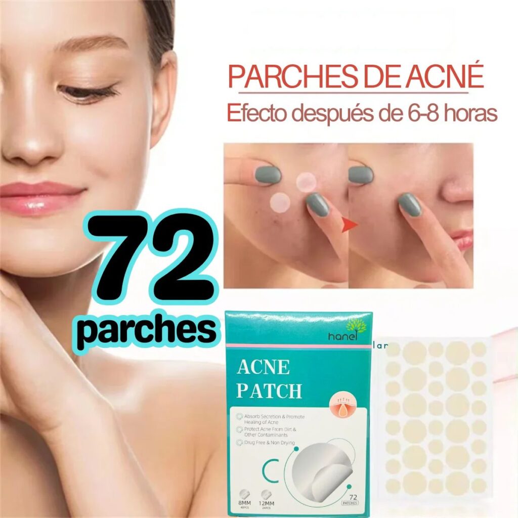 Parches Reductores de Acné Hidrocoloides 72uds | Parches Curativos