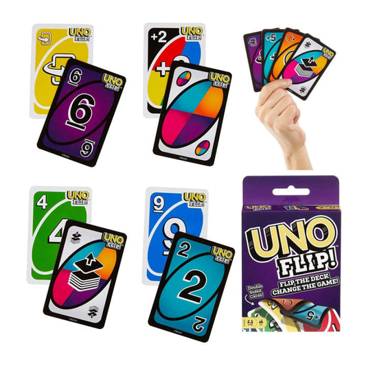 Juego de Cartas UNO FLIP: Doble Cara con Lado Oscuro y Nuevas Reglas
