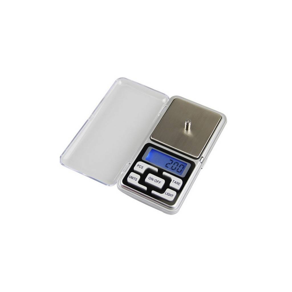 Balanza Mini Digital de Precisión 200g x 0.001g | Pantalla LCD Azul