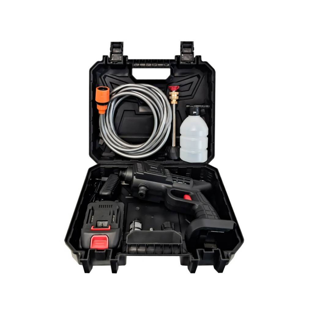 Hidrolavadora Portátil LEDSTAR 21V 260W | Batería 6000mAh y Maletín