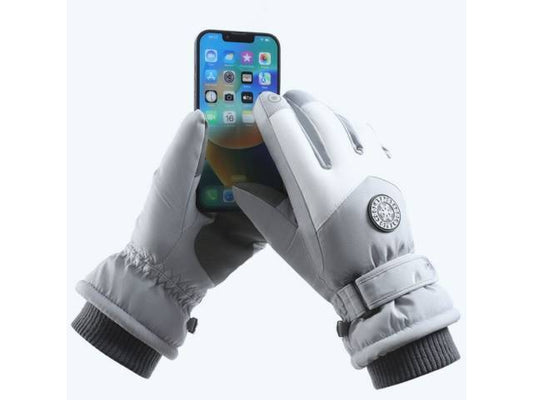 Guantes de Invierno Impermeables con Forro Sherpa: Térmicos, Táctiles y Antideslizantes