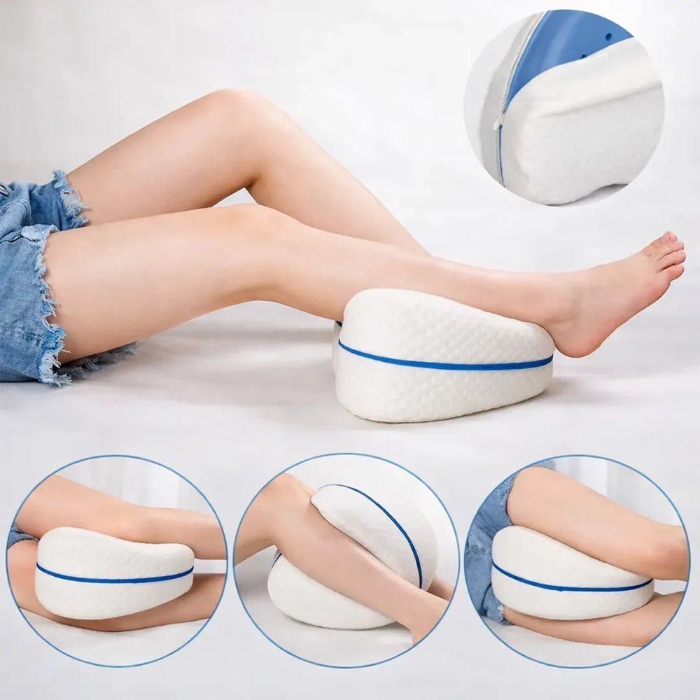 Almohada Ortopédica para Piernas y Rodillas Memory Foam Leg Pillow