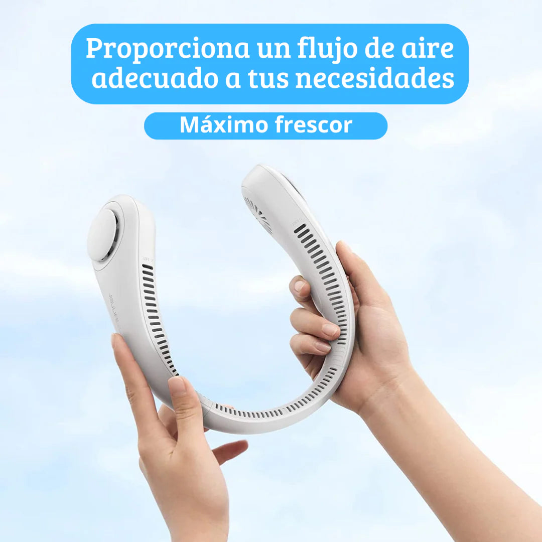 Ventilador de Cuello Portátil Recargable USB - Flexible, 3 Velocidades y Ultra Silencioso 🌬️🎧
