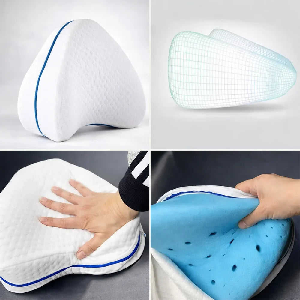 Almohada Ortopédica para Piernas y Rodillas Memory Foam Leg Pillow