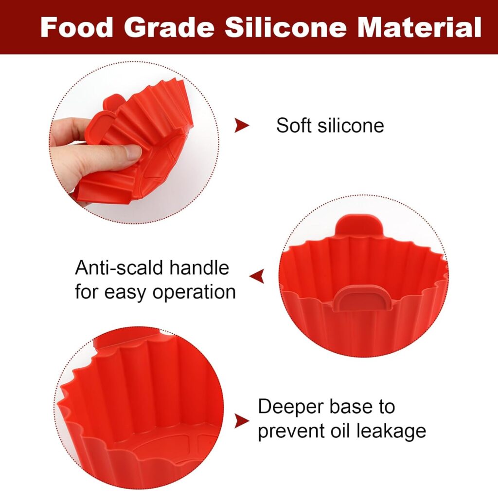 Moldes de silicona para freidora 6 pcs