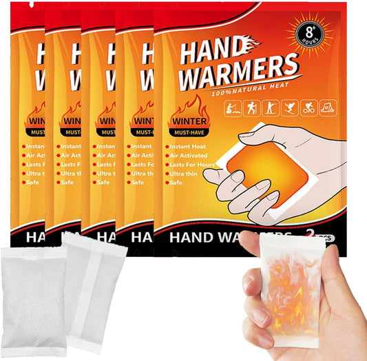 Calentador de Manos Sobres Térmicos Pack x10 Unidades + 1 pack de regalo  | Invierno