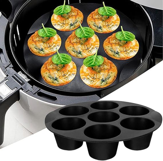 Molde de silicona para muffins 7 cavidades