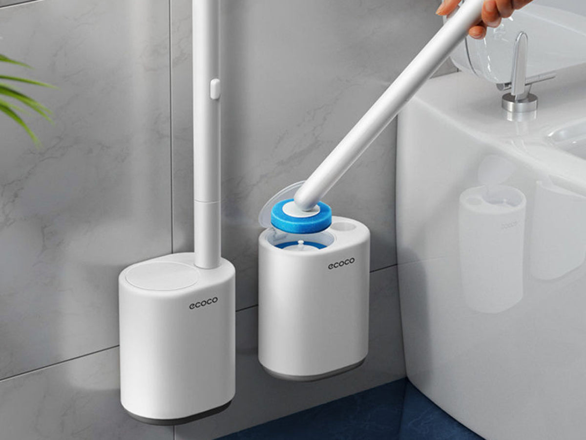 Cepillo de Baño Desechable 3 en 1: Limpieza Higiénica con Cabezales de Repuesto +10 REPUESTO GRATIS