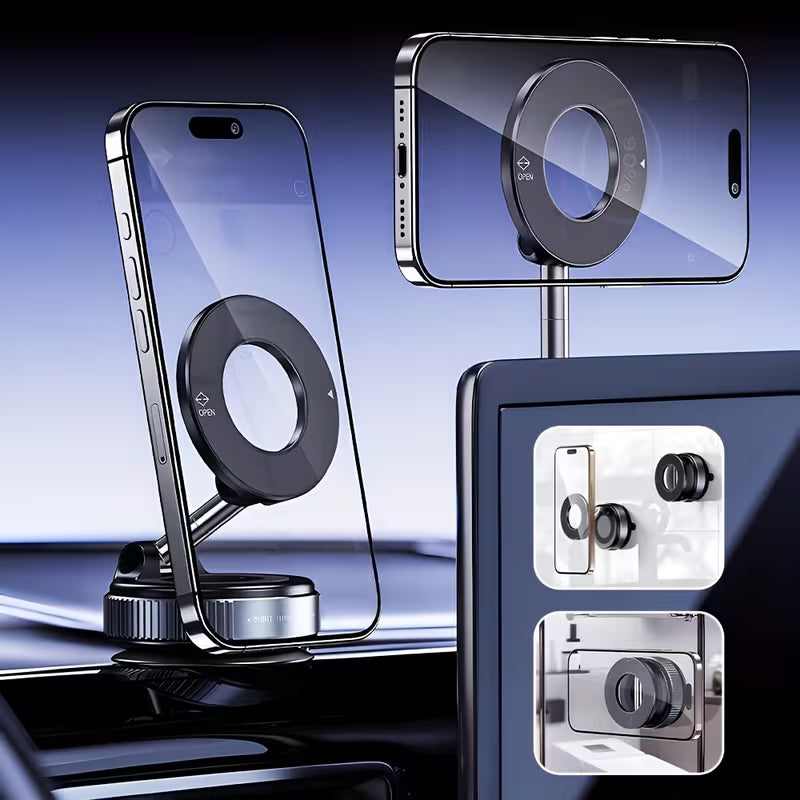Soporte Magnético para Celular: Agarre Ultra Fuerte y Rotación 360°