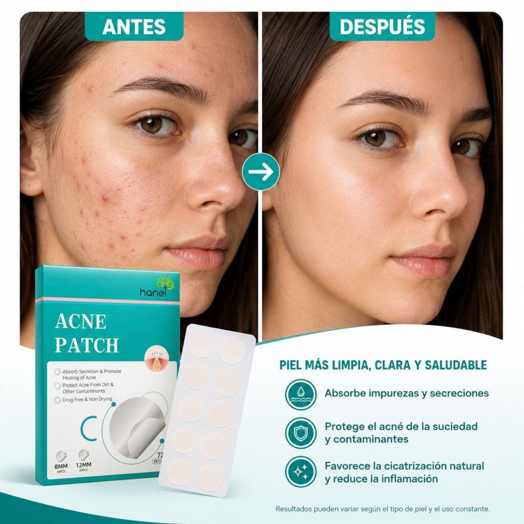 Parches Reductores de Acné Hidrocoloides 72uds | Parches Curativos