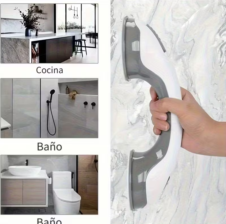Pack x2 Agarradera de Ducha con Ventosas: Seguridad y Estabilidad Total sin Agujeros 🚿🛡️