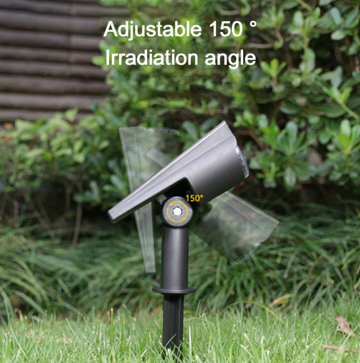 Foco LED Solar Exterior para Jardín | Estaca Orientable ABS y PVC