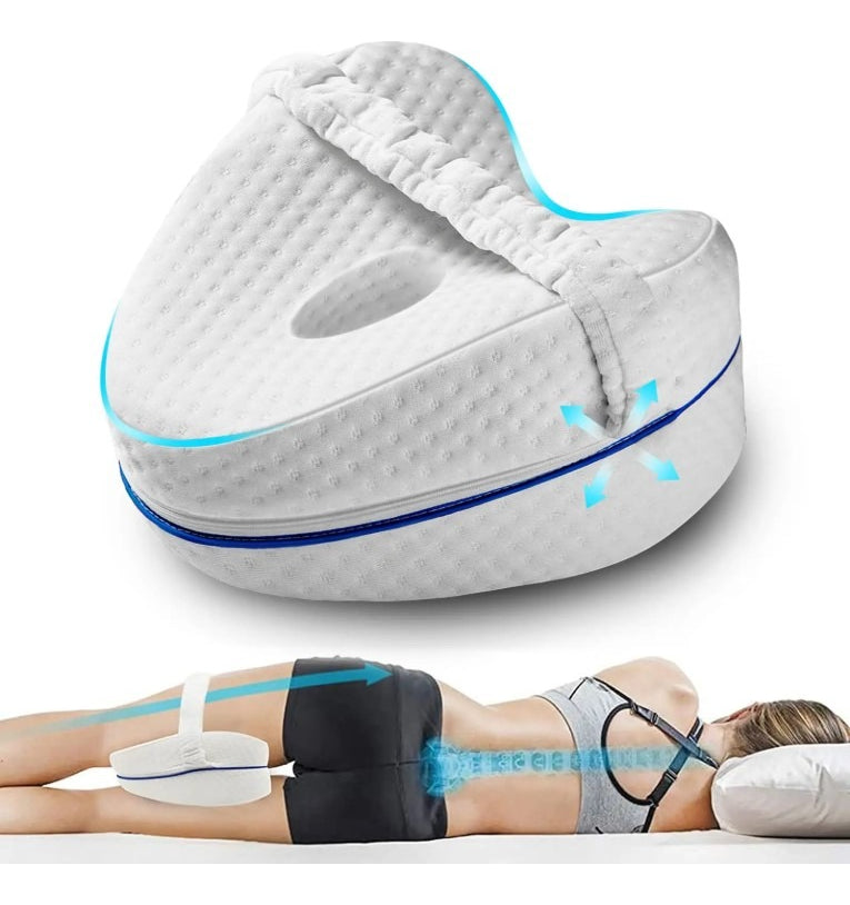 Almohada Ortopédica para Piernas y Rodillas Memory Foam Leg Pillow