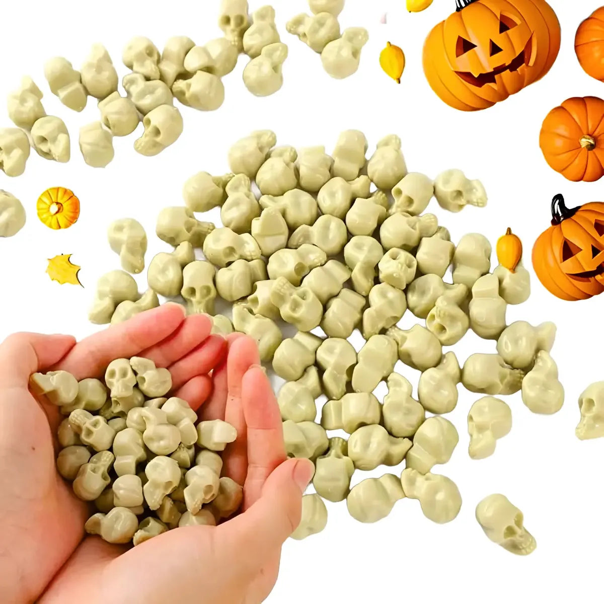 Mini Calaveras X12 Decoracion Halloween Fiestas Y Disfraz