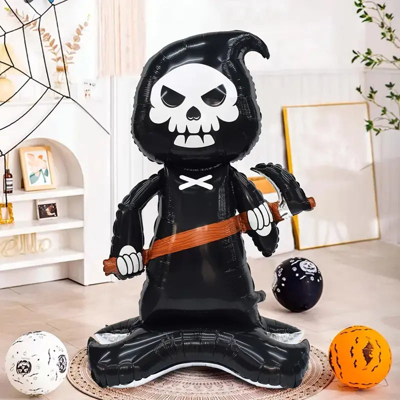 Globo Gigante La Muerte Metalizado Decoración Para Halloween