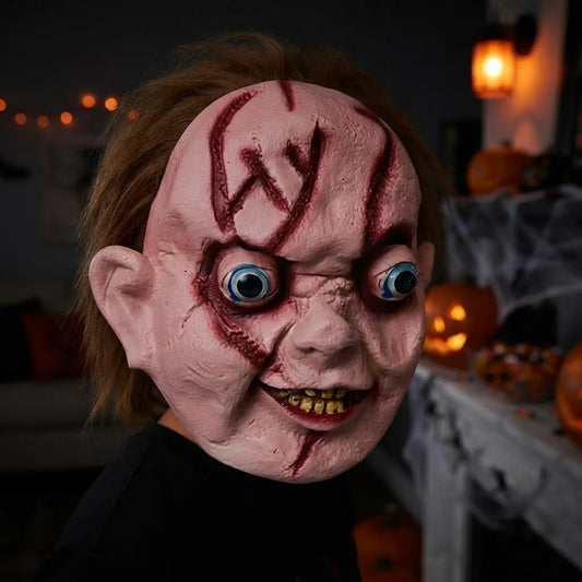 Máscara De Muñeco Diabólico Chucky Halloween Para Disfraz