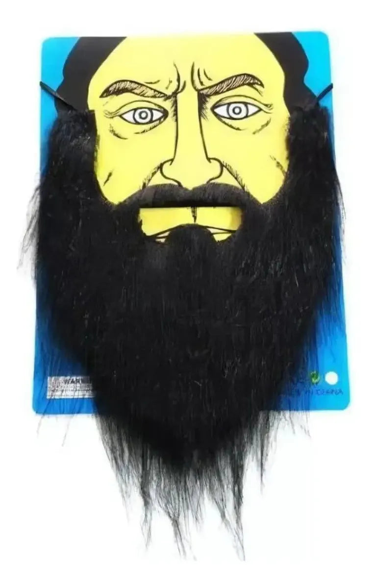 Barba Y Bigote Disfraz Cotillón Adhesivo Reutilizable