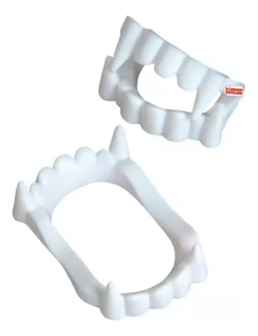 Pack 6 Dentaduras Vampiro Halloween Colmillos Cotillon