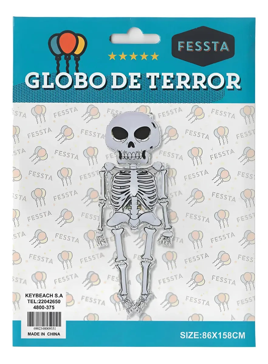 Globo De Esqueleto Gigante Halloween Decoración Fiestas