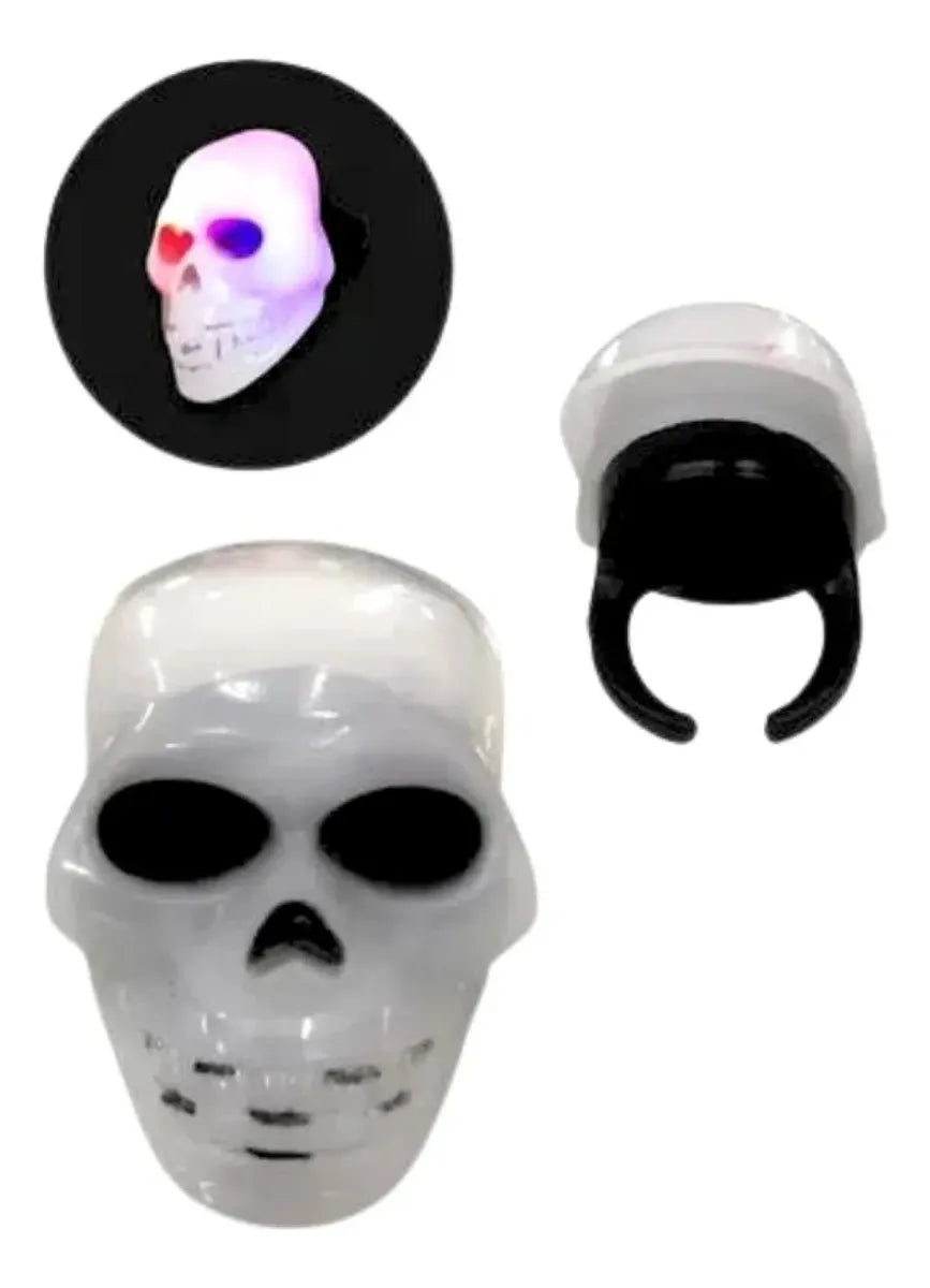 Anillo Led Halloween Luz Cotillon Juguete Surtido Fiesta