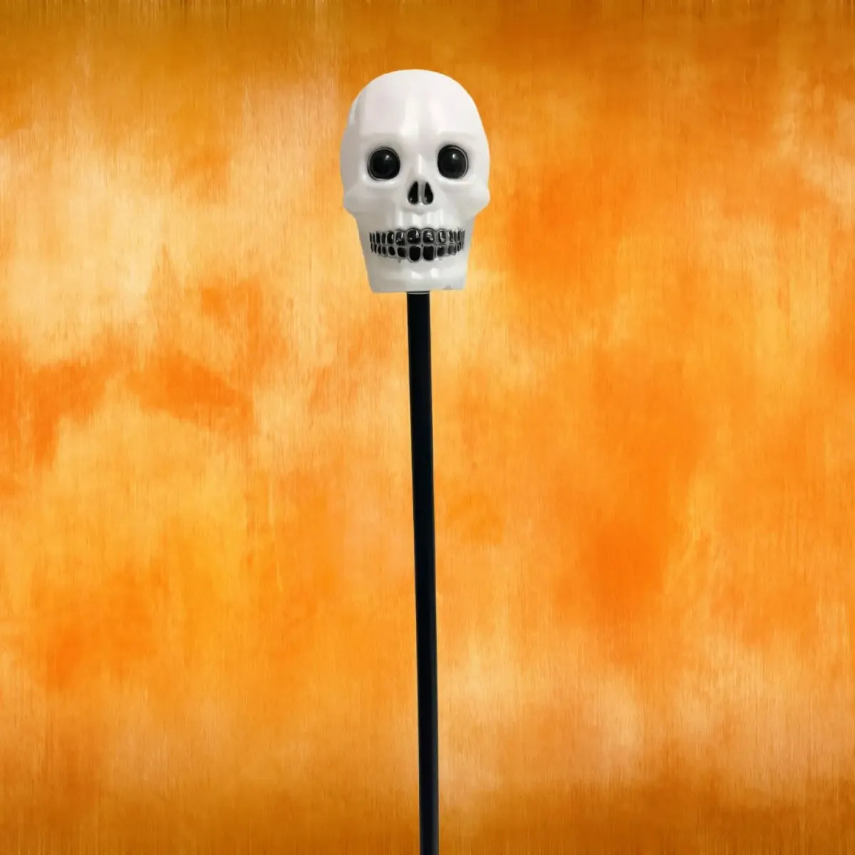 Bastón Cráneo Halloween Accesorio 110cm Disfraz Mago Y Brujo