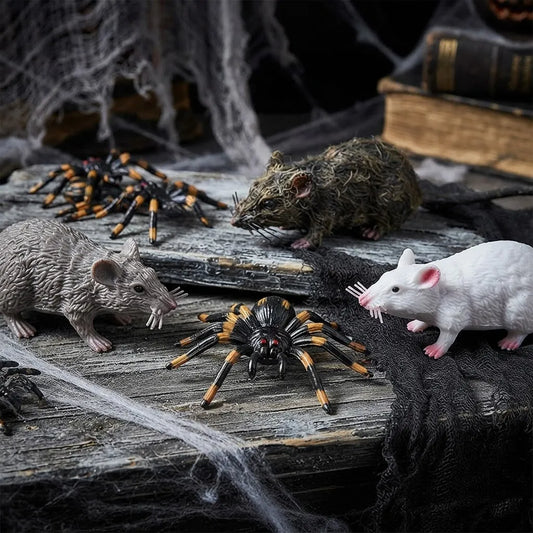 Set Ratas Y Aranas Halloween Decoracion Cotillon Surtido