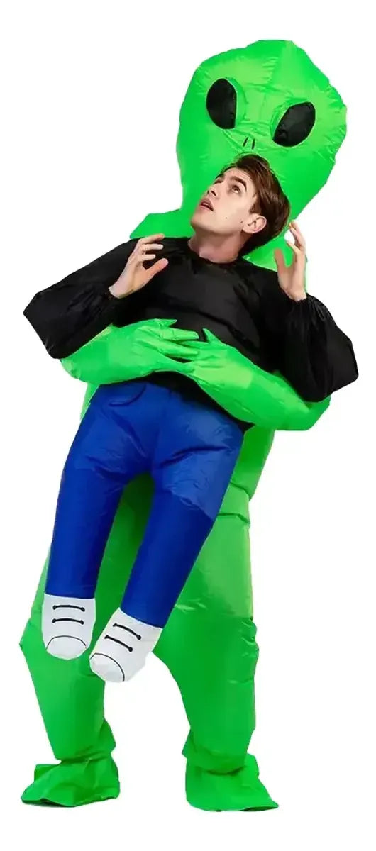 Disfraz Inflable Extraterrestre Adulto Con Motor Fiesta Deco