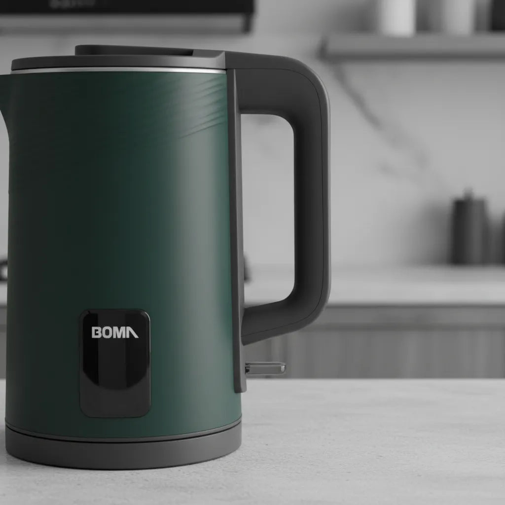 Jarra Eléctrica Boma 2.3L: Alta Capacidad, Calentamiento Rápido y Diseño en 3 Colores