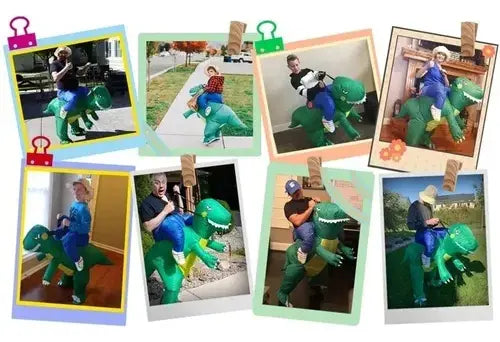 Disfraz Inflable Dinosaurio T-rex Niño 120-140cm Halloween