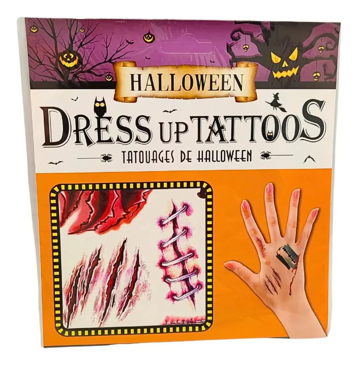 Tatuajes Temporales Heridas Realistas Halloween Para Disfraz