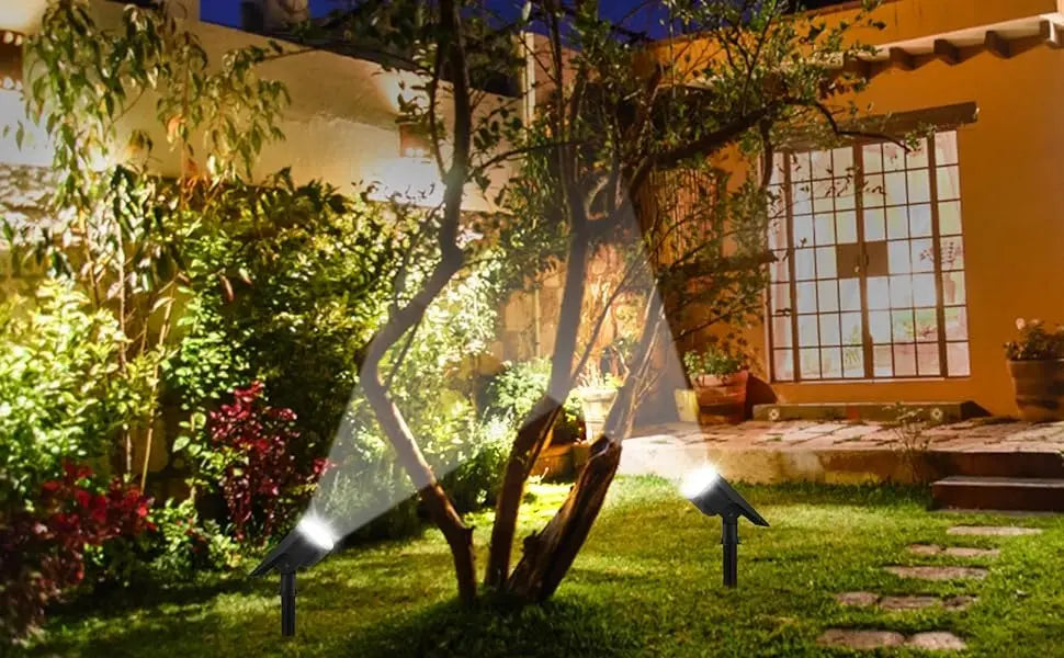Foco LED Solar Exterior para Jardín | Estaca Orientable ABS y PVC