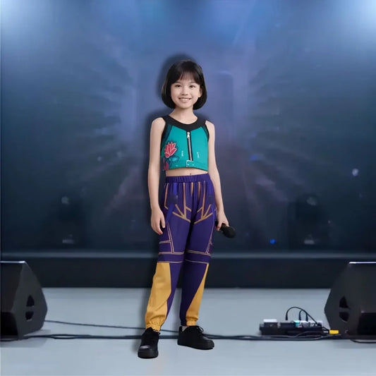 Disfraz K Pop Star Zoey Niña Crop Top Pantalon Fiestas